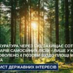 Прокуратура через суд захищає сотні гектарів самосійних лісів – лише у квітні задоволено 4 позови щодо площі майже 900 га